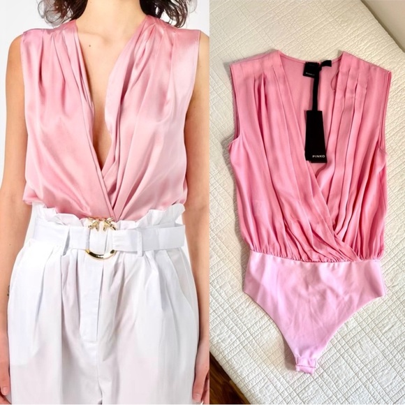 New Pinko Pink Bodysuit - Picture 1 of 5